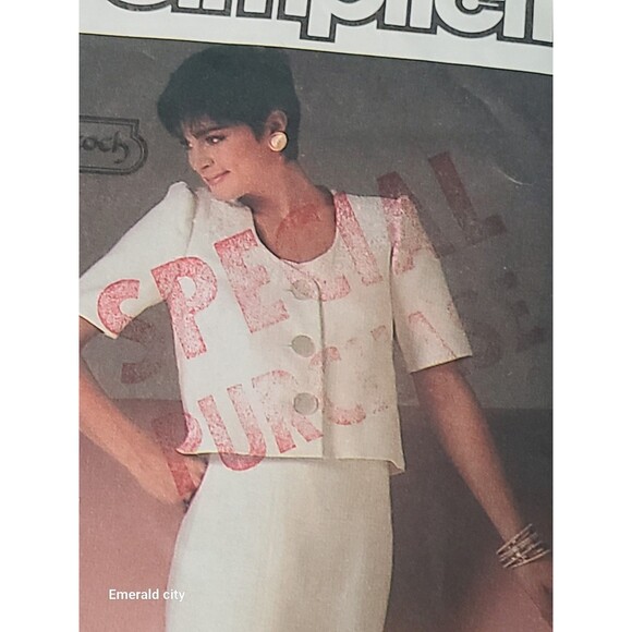 Vtg Simplicity 6783 Misses' Camisole, Skirt & Unlined Jacket Pattern Size 10 - Picture 5 of 6